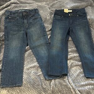 NWT Excellent Condition 2 pair boys sz6 jeans, Levi's and The Children’s Place
